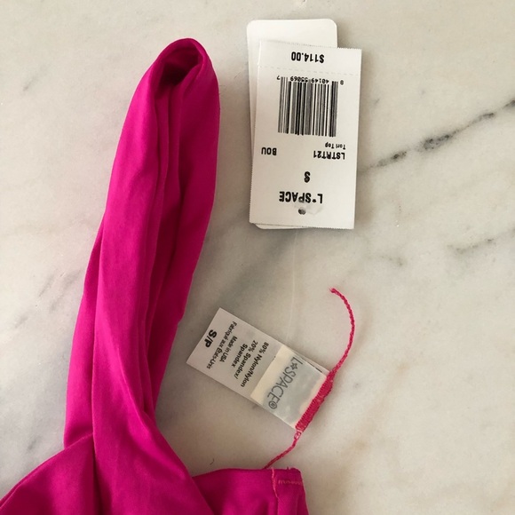 L*SPACE Tori Bra Bikini Top Bouganvillea Pink Revolve - Picture 6 of 9